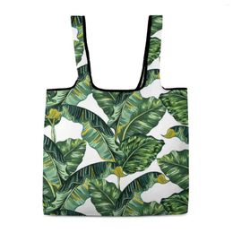 Shopping Bags Customized Fully Printed Foldable Tote Bag Large Capacity Reusable Grocery Supermarket High Travel Handbag Free DIY