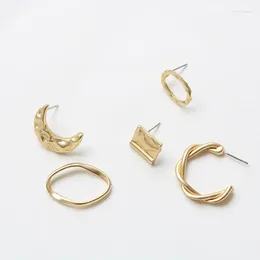 Stud Earrings 50PCS Classic Gold-plated Charm Accessories Handmade Diy Simple Pendant Material Pack