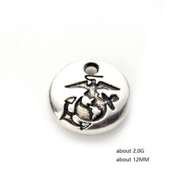 New Design United States Marine Corps Round Disc Pendant USMC Charms Bracelet Accessories For DIY Jewellery Making9355278