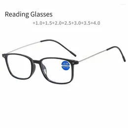 Sunglasses Anti-Blue Light Reading Glasses Full Frame Ultra Thin PC Material 1.0 To 4.0 HD Presbyopia Fashion