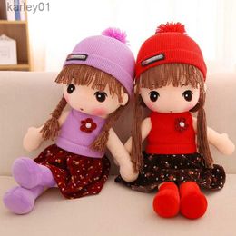 Stuffed Plush Animals 45CM Toy Girls Kids Birthday Gift Girl Doll Wedding Rag Cute RagDoll for Boy YQ240218