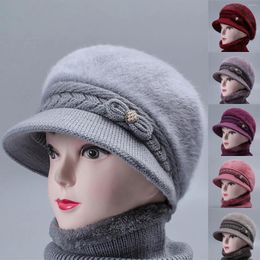 Berets Women's Woolen Knitted Warm Basin Hat Padded Cotton Men's Modern Sun Ladies Rain Black Summer