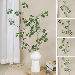 Decorative Flowers Modern Artificial Vine Immortal Simulation Plants Nice-looking Bouquet Lotus Leaves