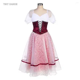 Stage Wear Professional Tutu Puff Sleeves Ballet Dancing Dress With Hook Back And 2 Rows Of Eyes Buttom In The Romantic Skirts