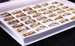 12 pcslot Mix Size Cute Stainless Steel Ring Set for Women Vintage Romantic Crystal Wedding Rings Fashion Jewelry Anillos2993816