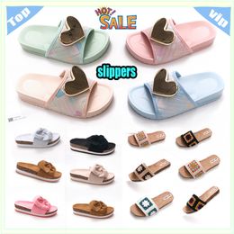 Designer Casual Platform anti-collision headband Slides Slippers Men Woman wear resistant anti Leather soft soles sandals Summer Beach Slipper Size 36-40