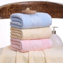 Towel Classic Bamboo Fiber Absorbent Thicken Bath Towels Adult Child Bathroom Travel Beach Serviette Toallas Plain Color