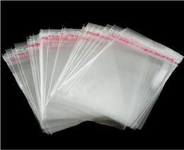 MIC New 15x24cm 200pcslot Clear Self Adhesive Seal Plastic Bags Jewellery packaging sell Items9821824