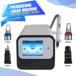 Tattoo Removal Laser Machine Q Switched ND Yag Laser Pico Second Laser 755nm 1064nm 1320nm 532nm Black Doll Treatment Beauty Salon Equipment