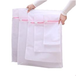 Laundry Bags 5000Pcs Mesh 3040Cm Blouse Hosiery Stocking Underwear Washing Care Bra Lingerie For Travel Drop Delivery Home Garden Ho Dhfz1