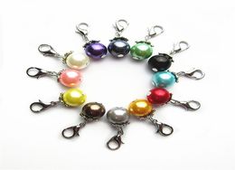 120pcs Mix 12 Colour 10mm beads pearl charms Dangle Charms DIY Bracelets Jewellery Accessory Macroporous beads Charms lobster clasp c9988740