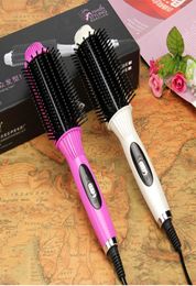 Hair Straightener Curler Flat Iron for Corrugation Professional Electric Straightening Brush 2 In 1 Curling Tool 110240V4599896