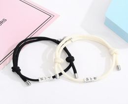 Diffone 2020 Magnetic Couple Bracelet For Lovers Classic Long Distance Touch Braslet Set Paired Brazalete Friendship Jewelry12818116