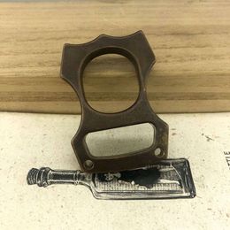 Outdoor Self Designer Defence Broken Window Escape Tool Multifunctional Edc Brass Finger Tiger Bottle Opener Pure Copper Key Pendant P28U