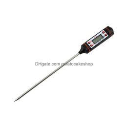 Household Thermometers Tp101 Digital Cooking Food Probe Meat Thermometer Kitchen Bbq Sensor Dining Tools 4 Buttons Drop Delivery Hom Dhw5S