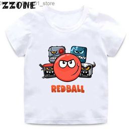 T-shirts Hot Sale Red Ball 4 Print Cartoon Kids T-Shirts Funny Game Girls Clothes Baby Boys T shirt Summer Casual Children Topsooo5849 Q240218