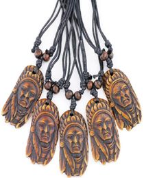 Jewellery whole Lot 12 pcs cool Tribal style Indian chiefs pendants necklaces for men women039s gifts2717082