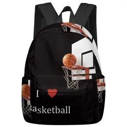 Backpack Basketball Sport Black Women Man Backpacks Waterproof Travel School For Student Boys Girls Laptop Book Pack Mochilas