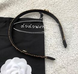 velvet fashion hair clasp classic Jewelry Accessories headband 2C boutique with dust bag party gift classical lady outfit1259240