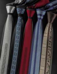 Men Tie 6cm Skinny Ties Luxury Mens Fashion Neckties Corbatas Gravata Jacquard Business Slim Tie Festival Banquet Accessories5933593