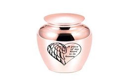 45x70mm Love Angel Wing Cremation Urn For Ashes Keepsake Small Memorial Funeral Urn For PetsHumans3469164