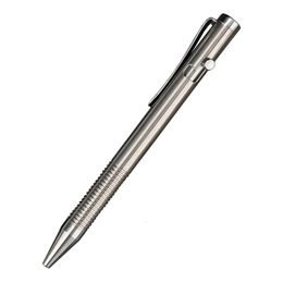 Portable Alloy Ballpoint Pen Writing Equipment Tool for Outdoor Travelling Office Gift y240126