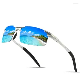 Sunglasses Aluminum Magnesium Polarized Dust Proof Sports Glasses Riding Driving Outdoor Fishing Men
