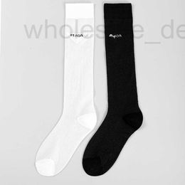 Hosiery Designer Sock women's new summer fashion show P-letter card silk socks ins transparent calf socks FOAH