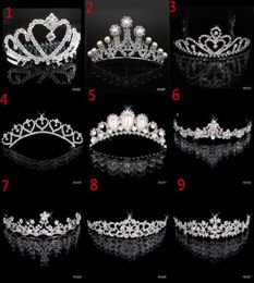 In Stock Rhinestone Crystal Wedding Party Prom Homecoming Crowns Band Princess Bridal Tiaras Hair Accessories Fashion6573857