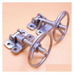 Handles & Pulls Wheel Style Stainless Steel Steam Box Door Handle Oven Lock Cold Store Handwheel Seafood Cabinet Knob Hinge Kitchen Co Dhj7L