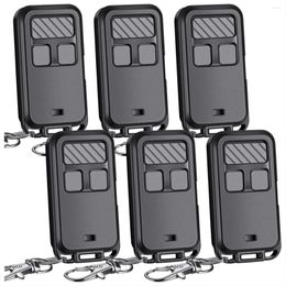 Keychains 6Pcs Universal 890MAX Garage Door Opener Remote 3 Button With Key Chain For 5 Colors Buttons