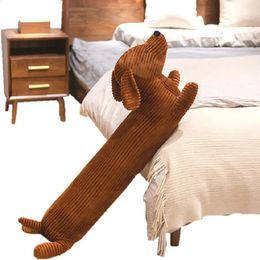 UK Cute Dachshund Dog Hug Strip Pillow Stuffed Animals Fox Husky Cushion Pillow Back Waist Pillow For Boy Birthday 240130