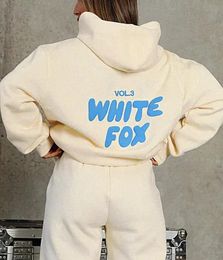 white fox hoodie sets Designer tracksuit women men 2 piece set woman clothes clothing set Sporty Long Sleeved Pullover Hooded Tracksuits Spring Autumn WinterHWYC