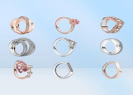 925 Sterling Silver Womens Diamond Ring Luxury Designer Ring Fashion Jewellery Rose Gold Love Wedding Engagement Rings For Women80299923158