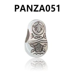 PANZA051 Alloy Charm Bead Fashion Women Jewellery European Style Fit For DIY Bracelet Necklace Bangle Little Components8796014