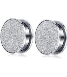 Flesh Tunnel Plug Glitter Glitzer Fake Plug Tunnel Piercing Silver Gold 420mm body jewelry Earring Ear screw expander4606891