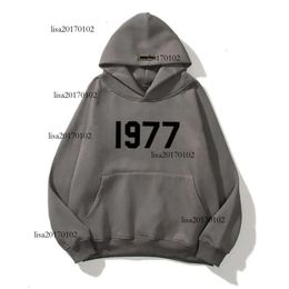 Moda Masculina Pulôver Moletons Fatos Ess Jaquetas 1977 Essentialhoodies Suéter Homens Mulheres Com Capuz Sportswear Rua Solta Moletom Esportes Hoodie SH2C