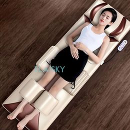 Electric Massage Mattress Airbag Kneading Vibrating Mat For Neck Back Leg Moxibustion Therapy Body Waist Relaxation Pain Relief 240118