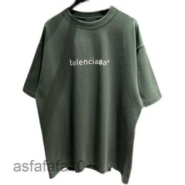 Paris t Shirt Balanciagas Fashion Brand Designer Mens T-shirts Famous Tees Cotton Lowercase 2b Print Letter Stamp Sports Hip-hop 8483 TV0K