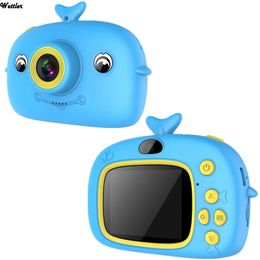 1500W Pixel Kids Digital Camera Mini Cartoon 20 Inch IPS Childrens Video For Toy Birthday Gift 240131