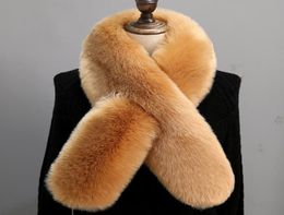 Faux Fur Collar Scarves for Women Winter Artificial Fur Cape Poncho Elegant ly Warm Scarfs Fur Neck Warmer Pashmina 6Q02355079823