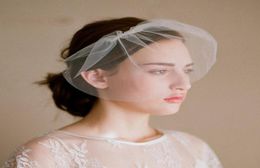 Twigs Honey Birdcage Wedding Veils Face Blusher Wedding Hair Pieces One Layer Short Bridal Headpieces Bridal Veils V0128632699