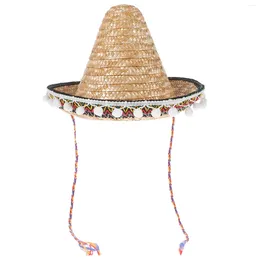 Berets Mexican Sombrero Beach Hat Fishing Girl Outfits Straw Hats For Men Child Ornament