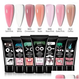 Nail Gel Rohwxy Uv Building For Manicure Tools Poly Diy Nails Painting 15Ml Colours Polish Design Drop Delivery Health Beauty Art Salon Oty4D