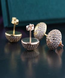 2020 fashion earrings top quality stud earrings stainless steel jewelry women studs letter earring semicircle diamond earrings soc1786077