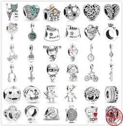 925 Sterling Silver sweet home family girl boy bead fit charms silver 925 original bracelet trinket DIY women jewelry3199085