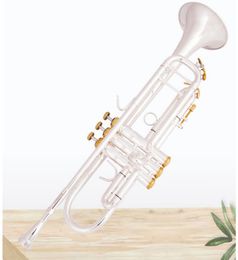 New Arrival Bb Trumpet LT198GS 85 Silver Plated Trumpet Small Brass Musical Instrument Trompeta Professional High Grade