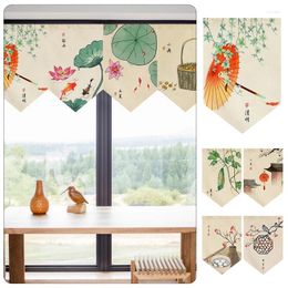 Curtain Triangle Chinese 24 Solar Terms Partition Door Head Shop Signboard Hanging Decoration Teahouse Kitchen Short