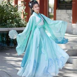 Stage Wear Hanfu Women Costume Elegant Traditional Chinese Style Princess Dress Ancient Folk Tang Suit Fairy Performance