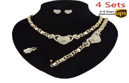 4 Setslot whole Jewellery sets for women Necklace Earrings 14K Gold Jewellery Sets for Women Wedding Jewellery Organiser necklaces 2558174